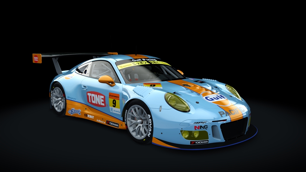 Porsche 911 GT3 R 2016, skin 2018_Gulf_9